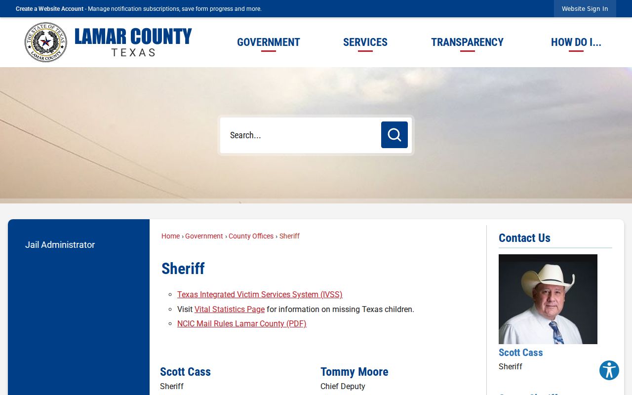 Lamar County arrest records Sheriff's Office